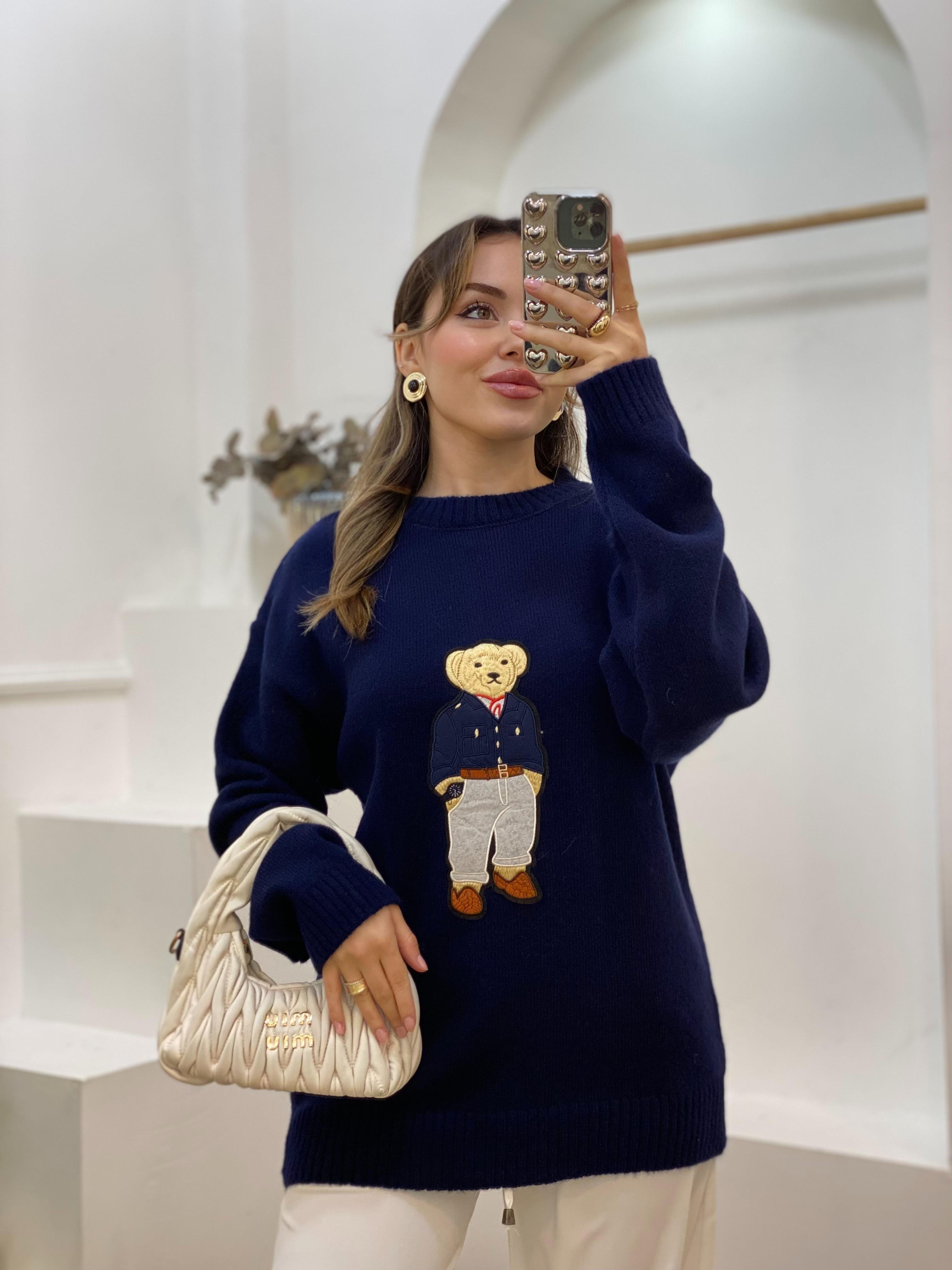 Laci Nakış Detaylı Kazak