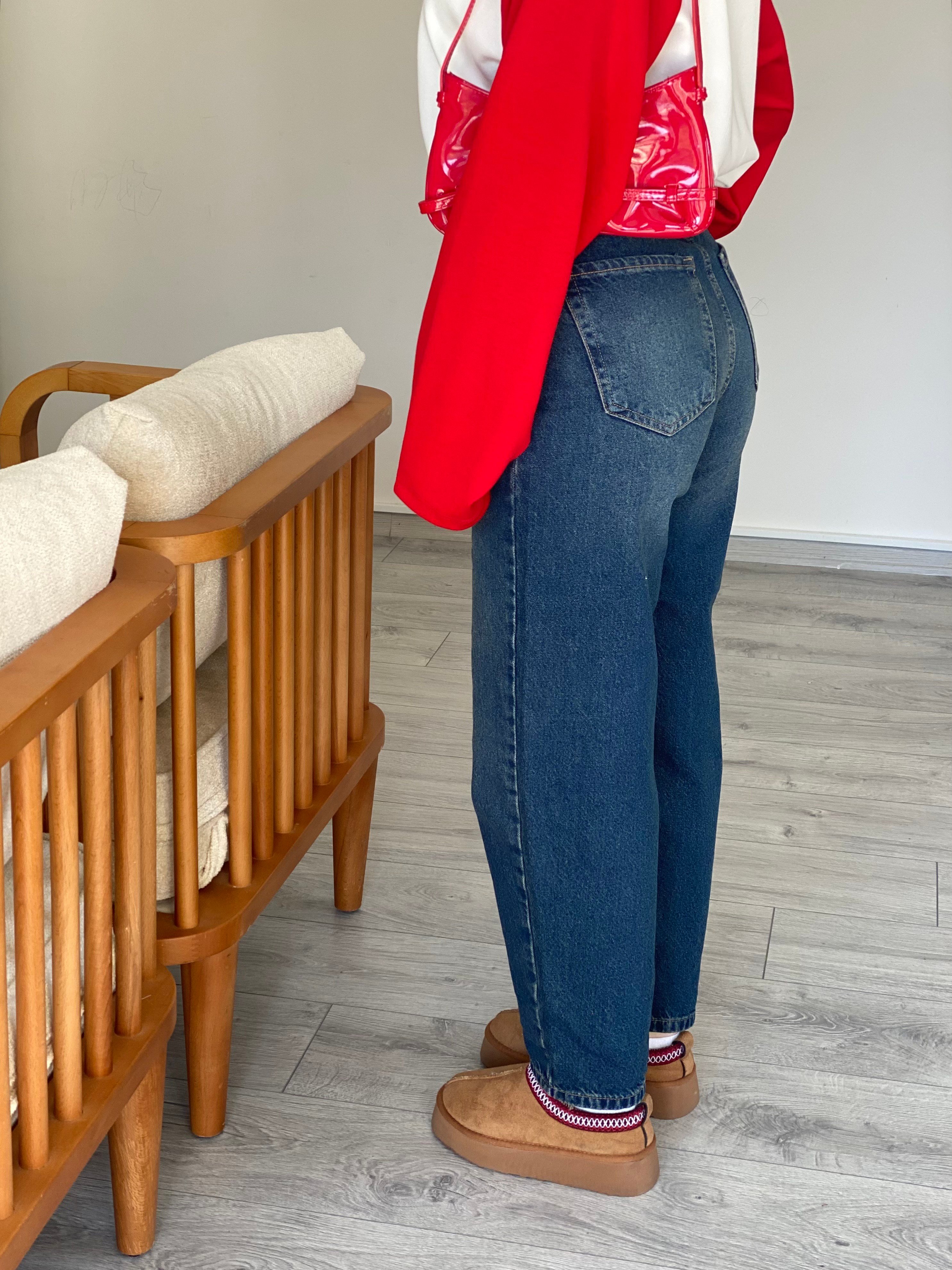 Laci Yüksek Bel Balon Jean