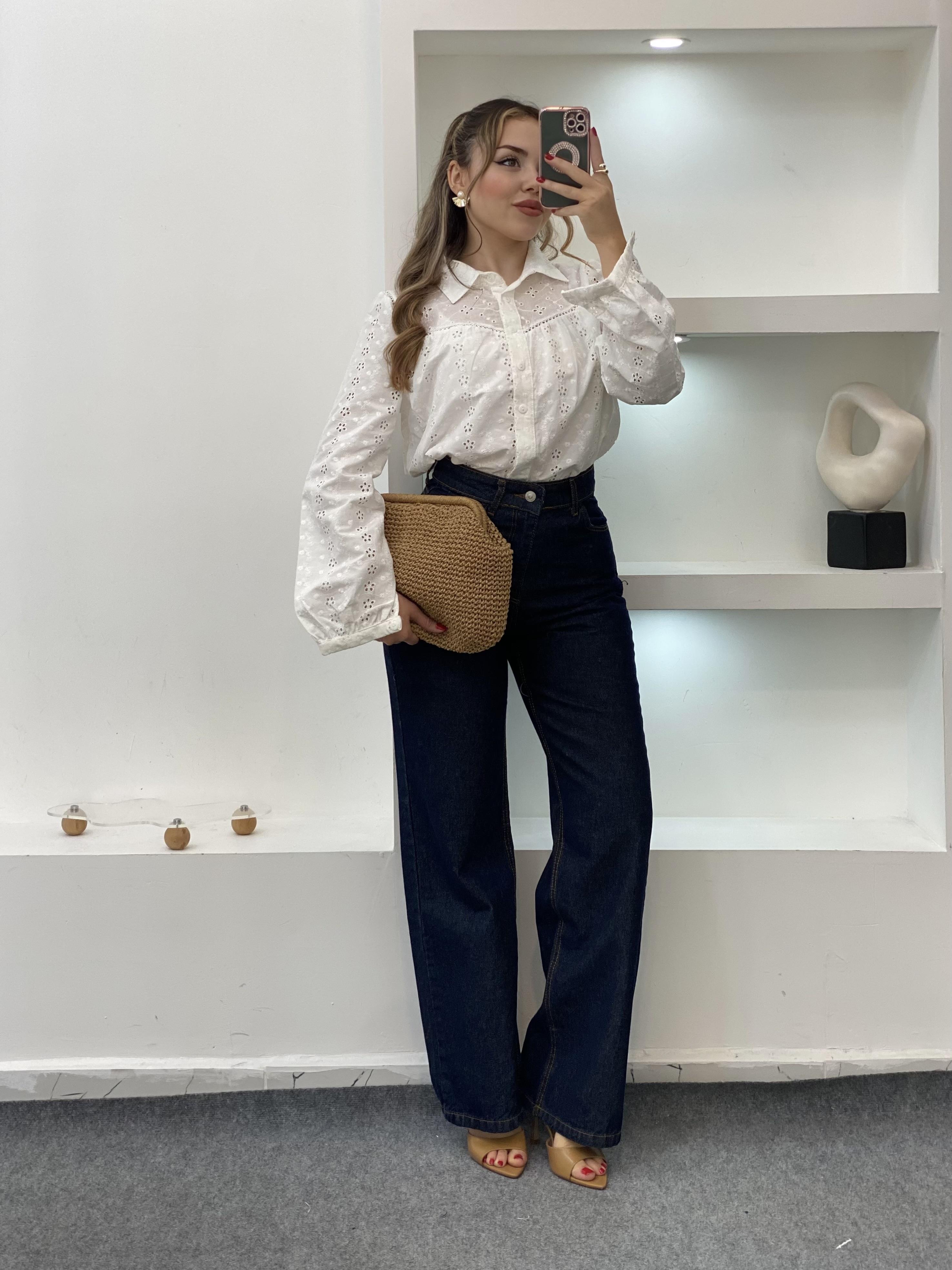 Lacivert Palazzo Jean