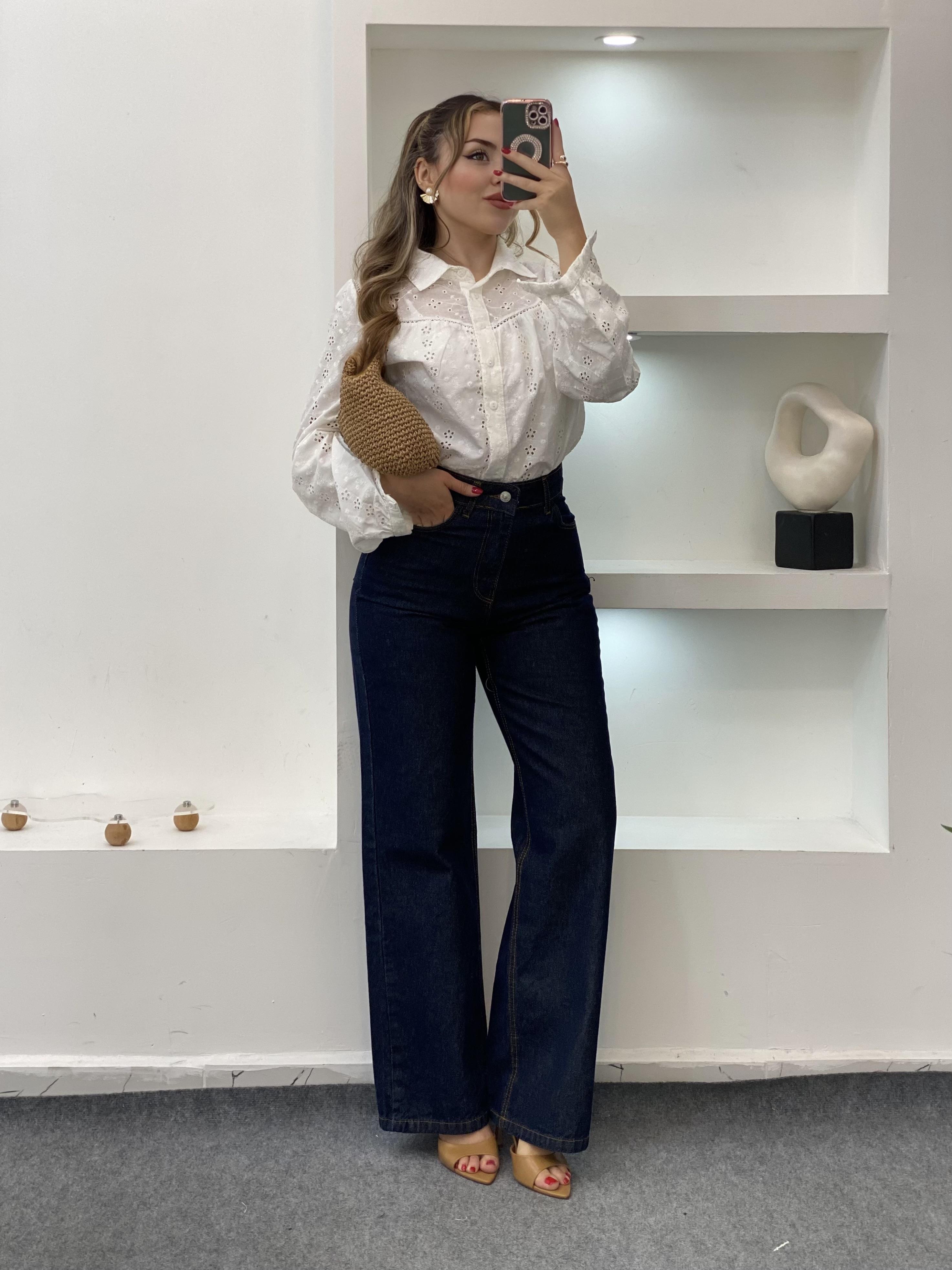 Lacivert Palazzo Jean