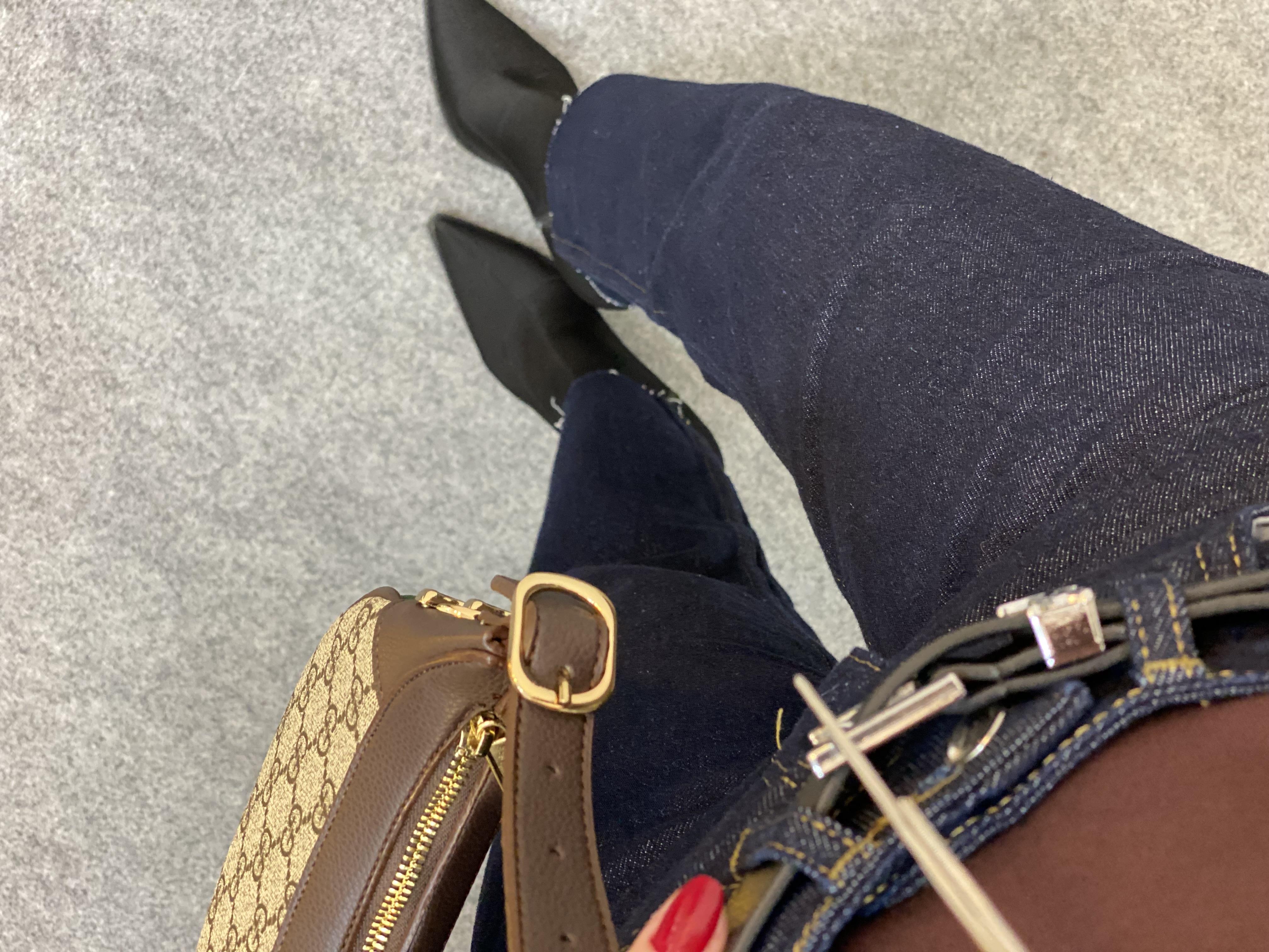 Lacivert Yüksek Bel Boyfit Jean