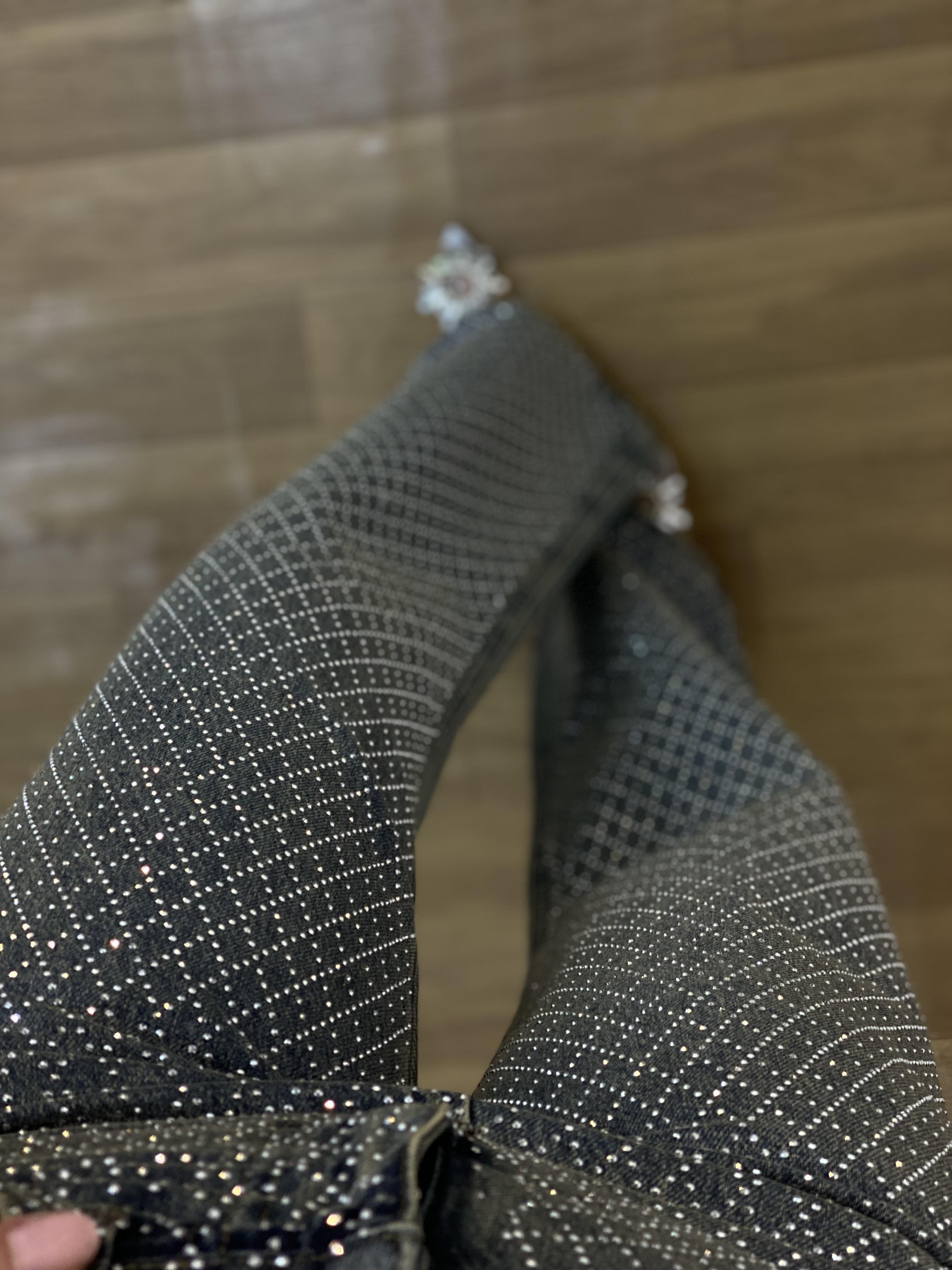 Mng Parıltılı Taşlı Yüksek Bel Jean