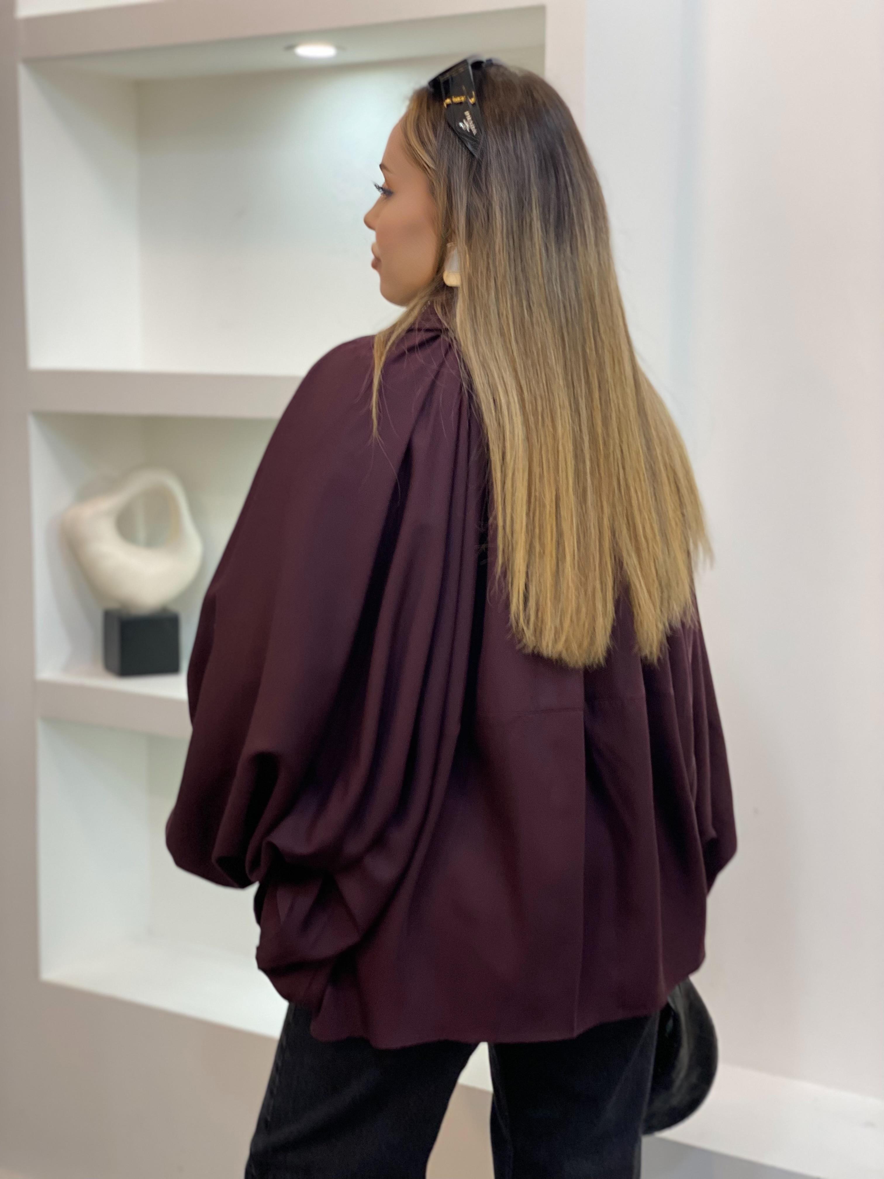 Mürdüm Premium Seri Yarasa Kol Ceket 