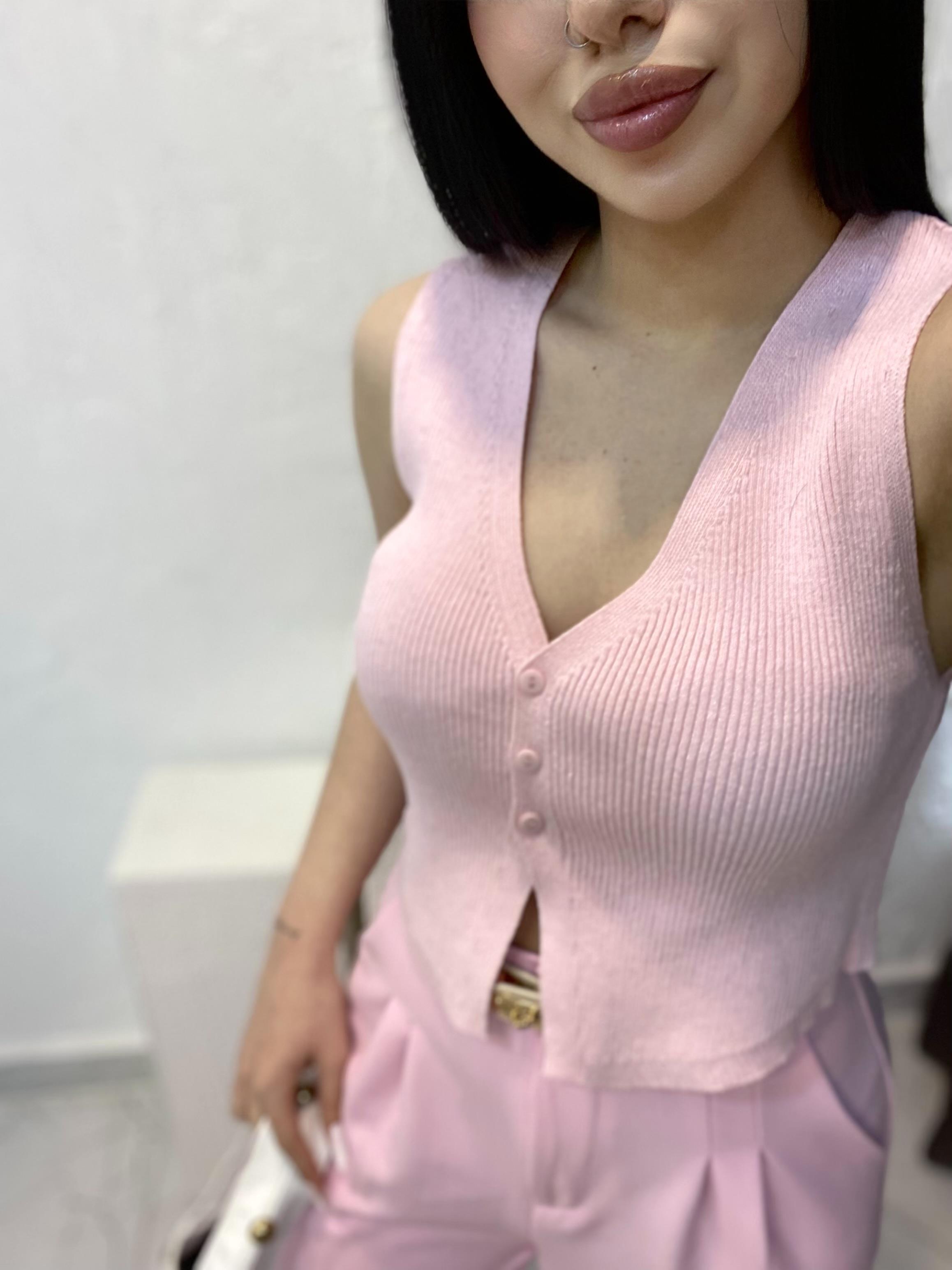 Nisan Marka Pembe Premium Kalite Triko Yelek