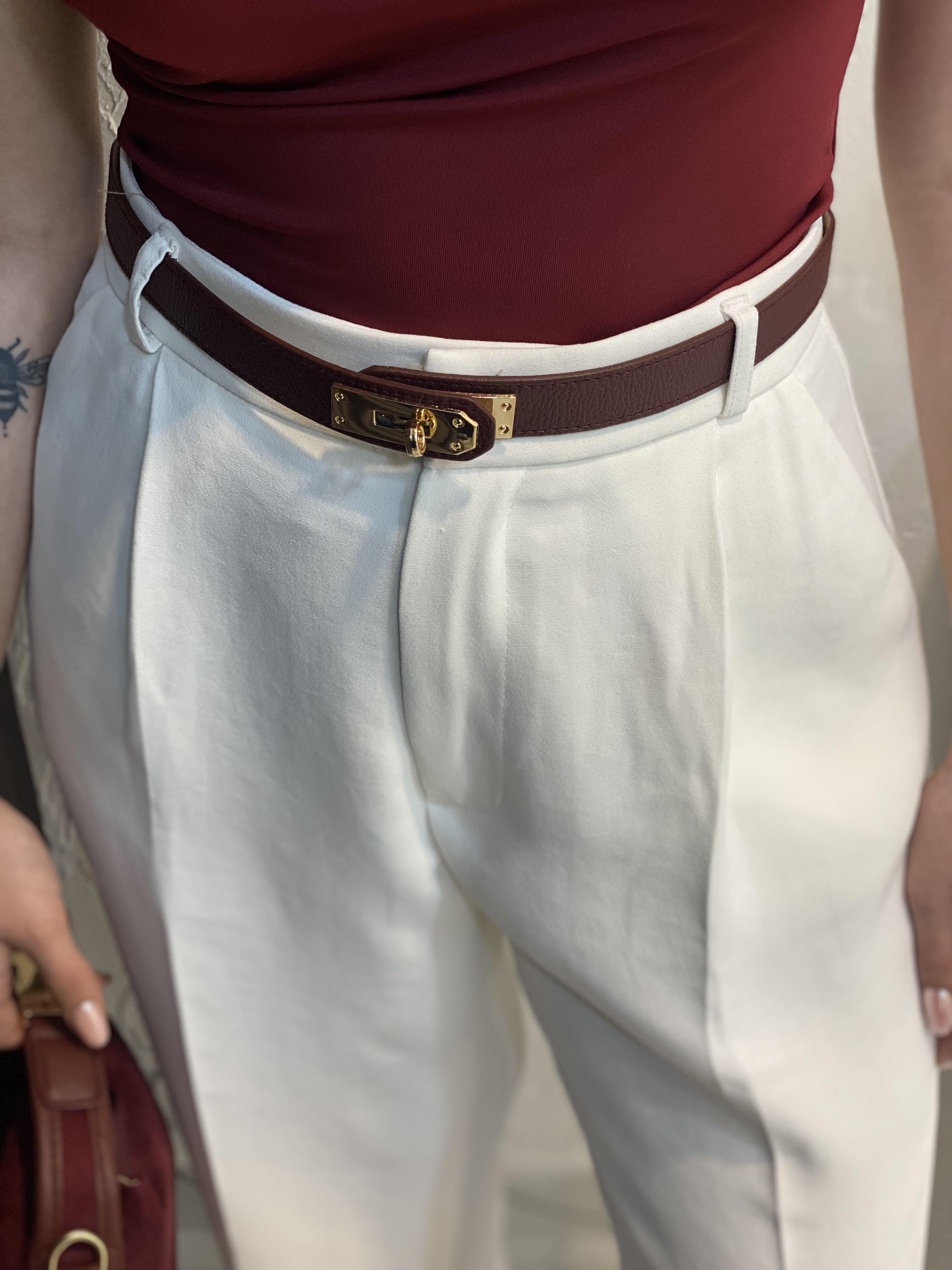 Perry Marka Premium Tok Dokulu Beyaz Palazzo Pantolon 