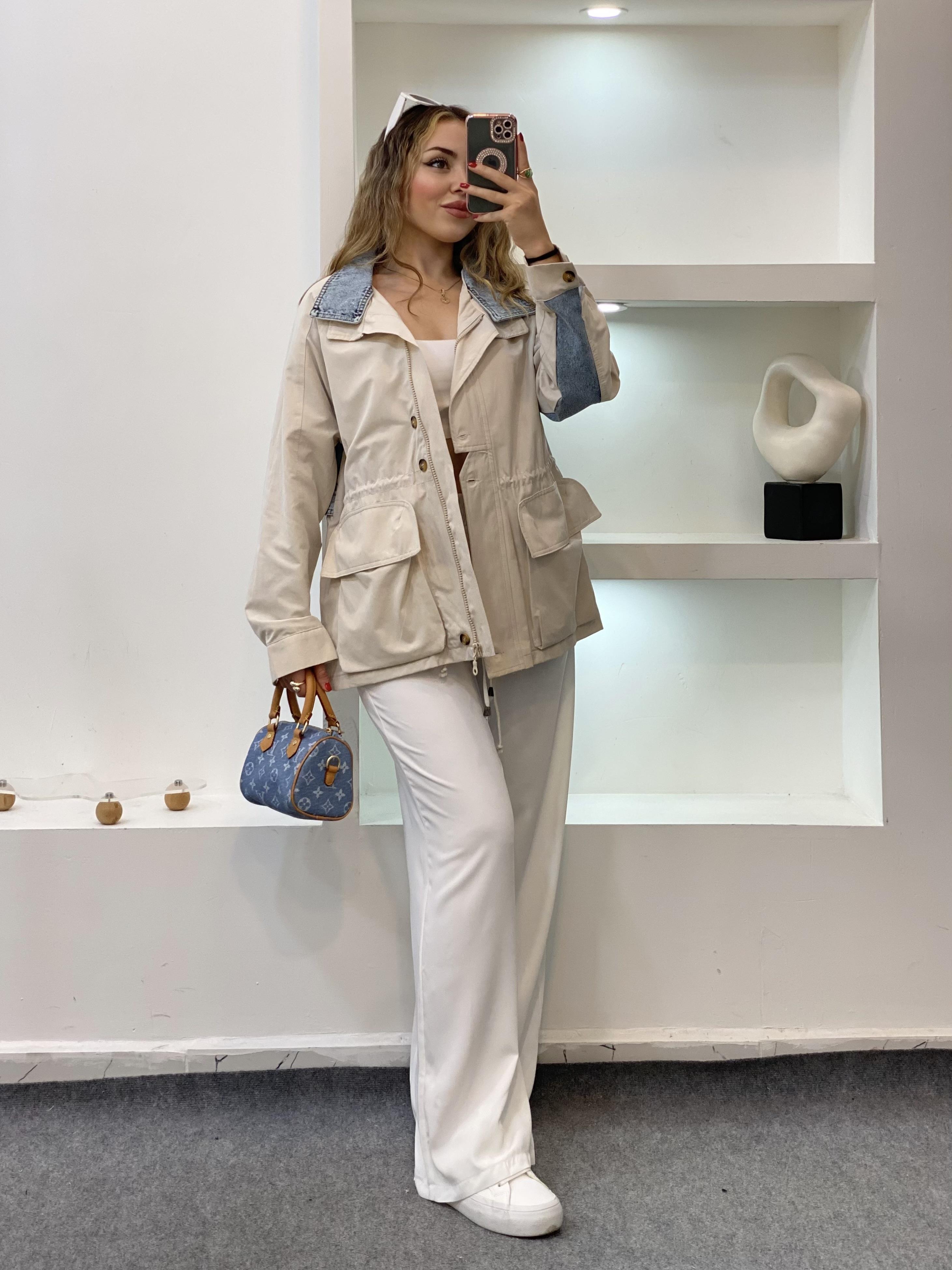 Robin Marka Jean Detaylı Premium Kalite Trenç