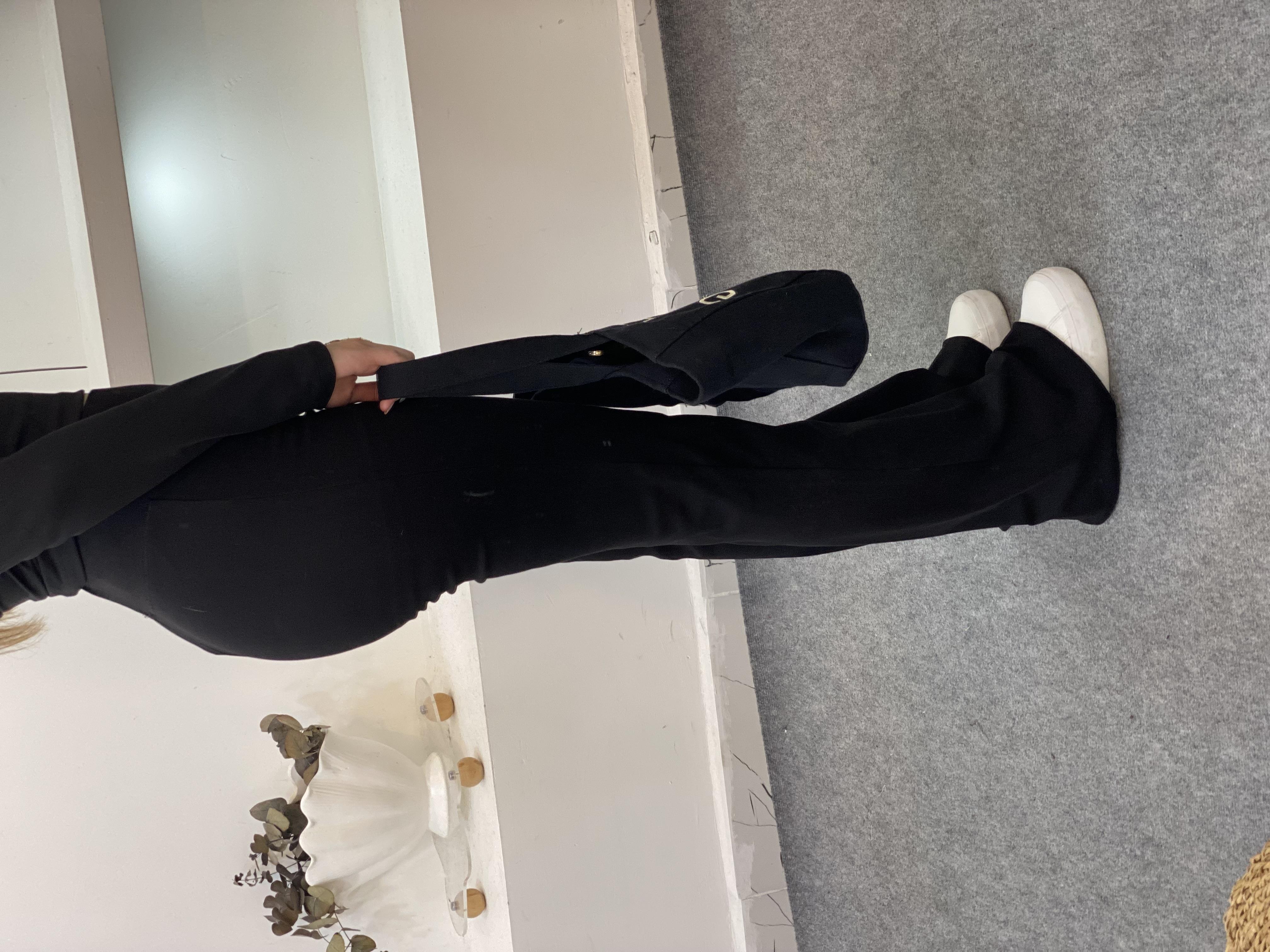 Siyah Kaşkorse Kemer Pantolon 