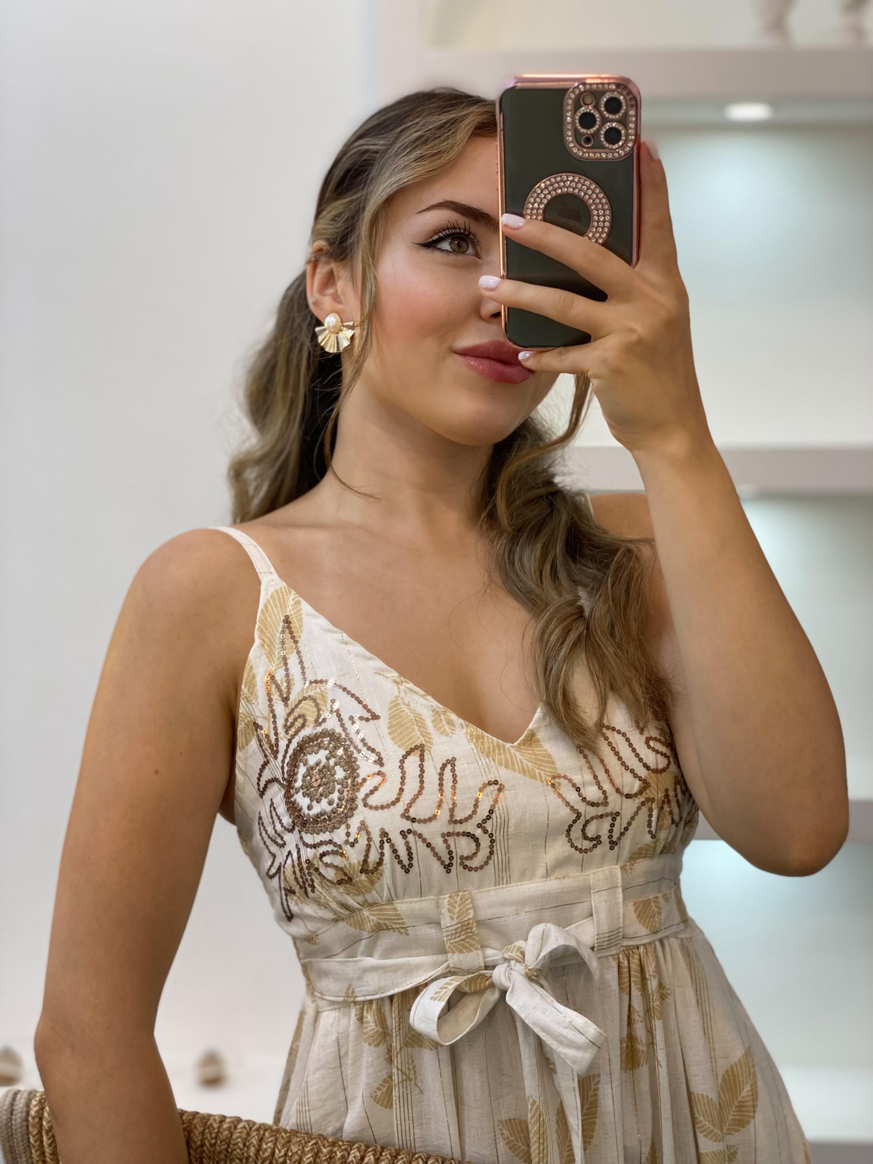 Tasarım Özel Seri Payet İşlemeli Elbise