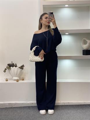  Lacivert Modal Kumaş Eşofman Takımı 