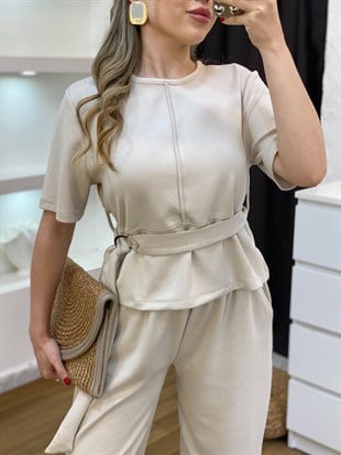 Bej Kemerli Model Modal Takım