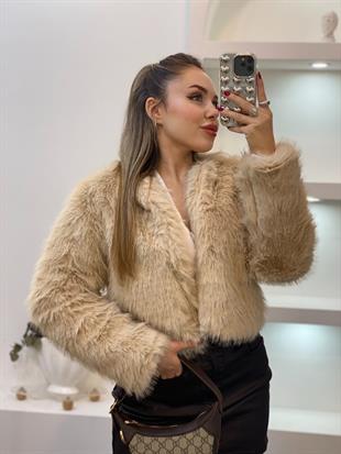 Bej Kısa Form Kürk