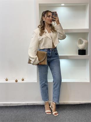 Bej Premium Seri Vatkalı Ceket 