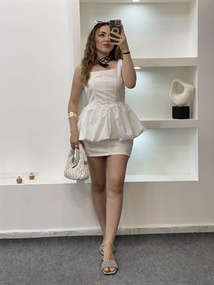 Beyaz Balon Etek Marka Model Bluz