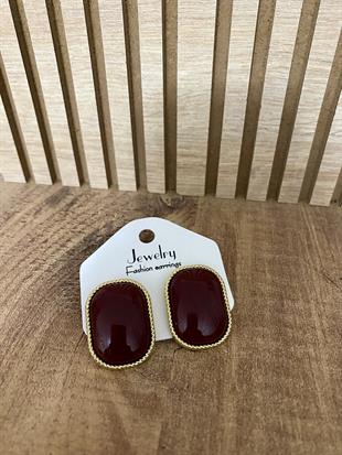 Gold Bordo Marka Model Küpe