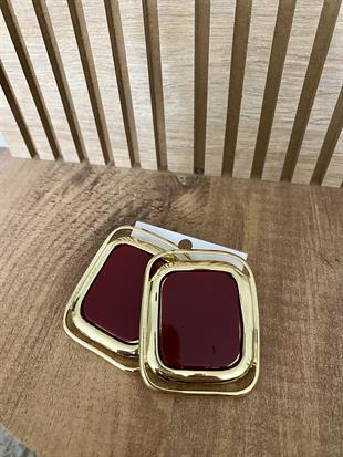Gold Bordo Marka Model Küpe