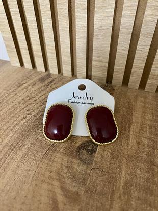 Gold Bordo Marka Model Küpe