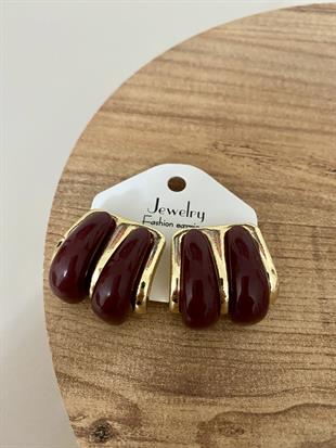 Gold Bordo Marka Model Küpe