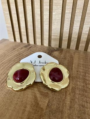 Gold Bordo Marka Model Küpe