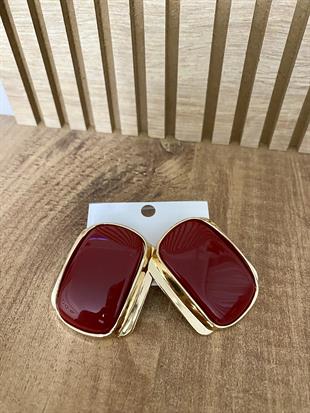 Gold Bordo Marka Model Küpe
