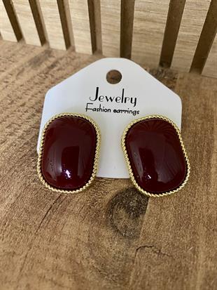 Gold Bordo Marka Model Küpe