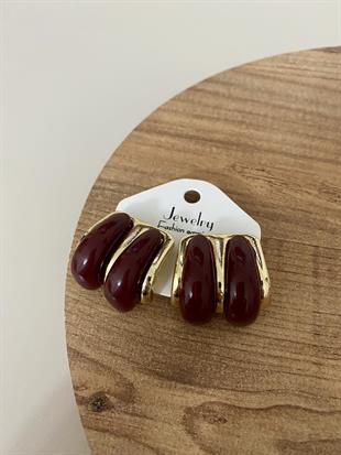 Gold Bordo Marka Model Küpe