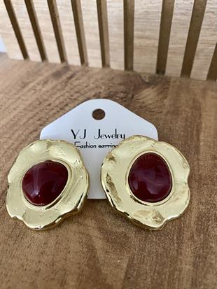 Gold Bordo Marka Model Küpe