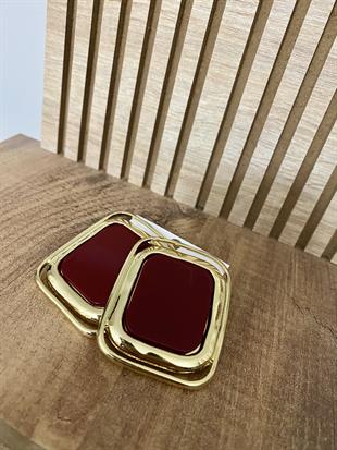 Gold Bordo Marka Model Küpe