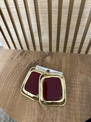Gold Bordo Marka Model Küpe