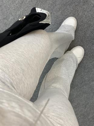 Gri Kaşkorse Kemer Pantolon 