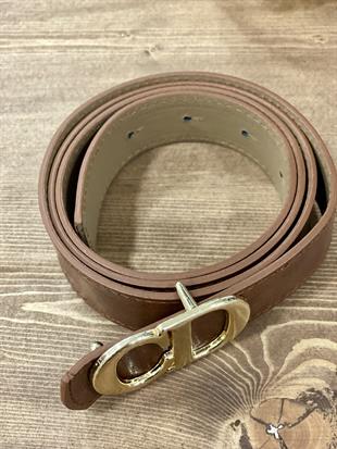Kahve CD Gold Tokalı Kemer
