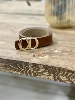 Kahve CD Gold Tokalı Kemer