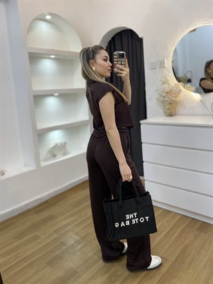 Kahve Fermuarlı Model Modal Takım