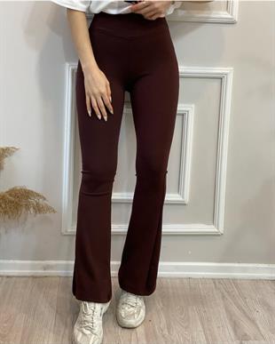 Kahve İspanyol Tayt