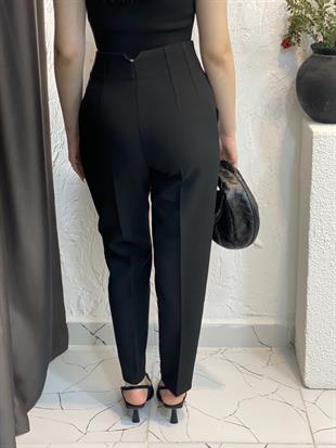 Karol Marka Siyah Kumaş Pantolon 