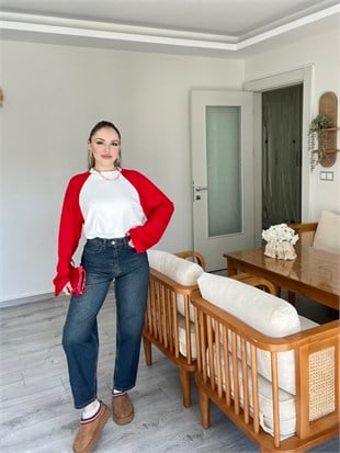 Kırmızı Beyaz Kontrast Renkli Modal Basic