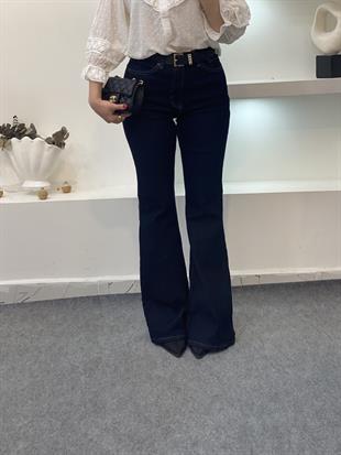 Koyu Mavi İspanyol Jean