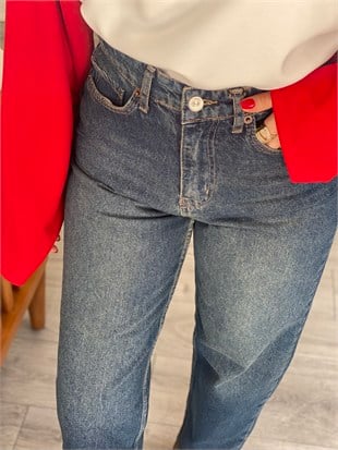 Laci Yüksek Bel Balon Jean