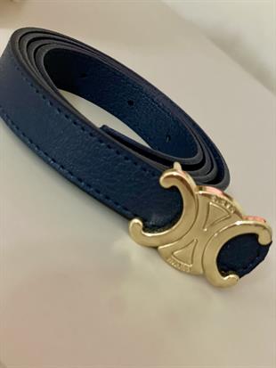 Lacivert Marka Model Gold Tokalı Kemer