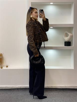 Leo Desen Kruvaze Yaka Ceket 