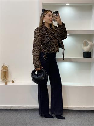 Leo Desen Kruvaze Yaka Ceket 