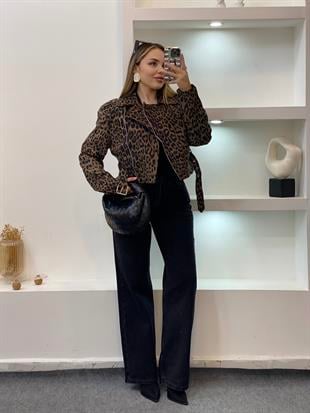 Leo Desen Kruvaze Yaka Ceket 