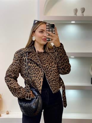 Leo Desen Kruvaze Yaka Ceket 