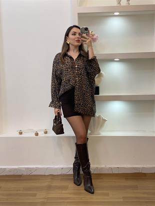 Leo Desen Lüx Kalite Salaş Model Gömlek 