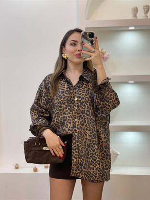 Leo Desen Lüx Kalite Salaş Model Gömlek 