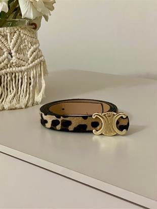 Leo Desen Gold Tokalı Kemer