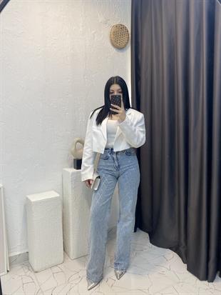Marka Model Buz Mavi Taşlı Jean 