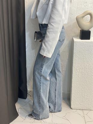 Marka Model Buz Mavi Taşlı Jean 