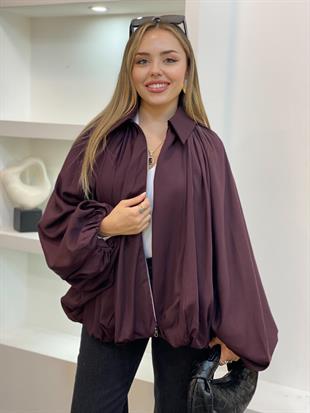 Mürdüm Premium Seri Yarasa Kol Ceket 