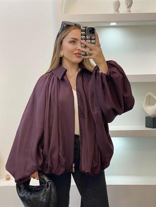 Mürdüm Premium Seri Yarasa Kol Ceket 