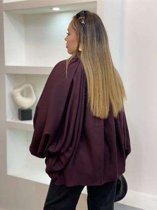 Mürdüm Premium Seri Yarasa Kol Ceket 